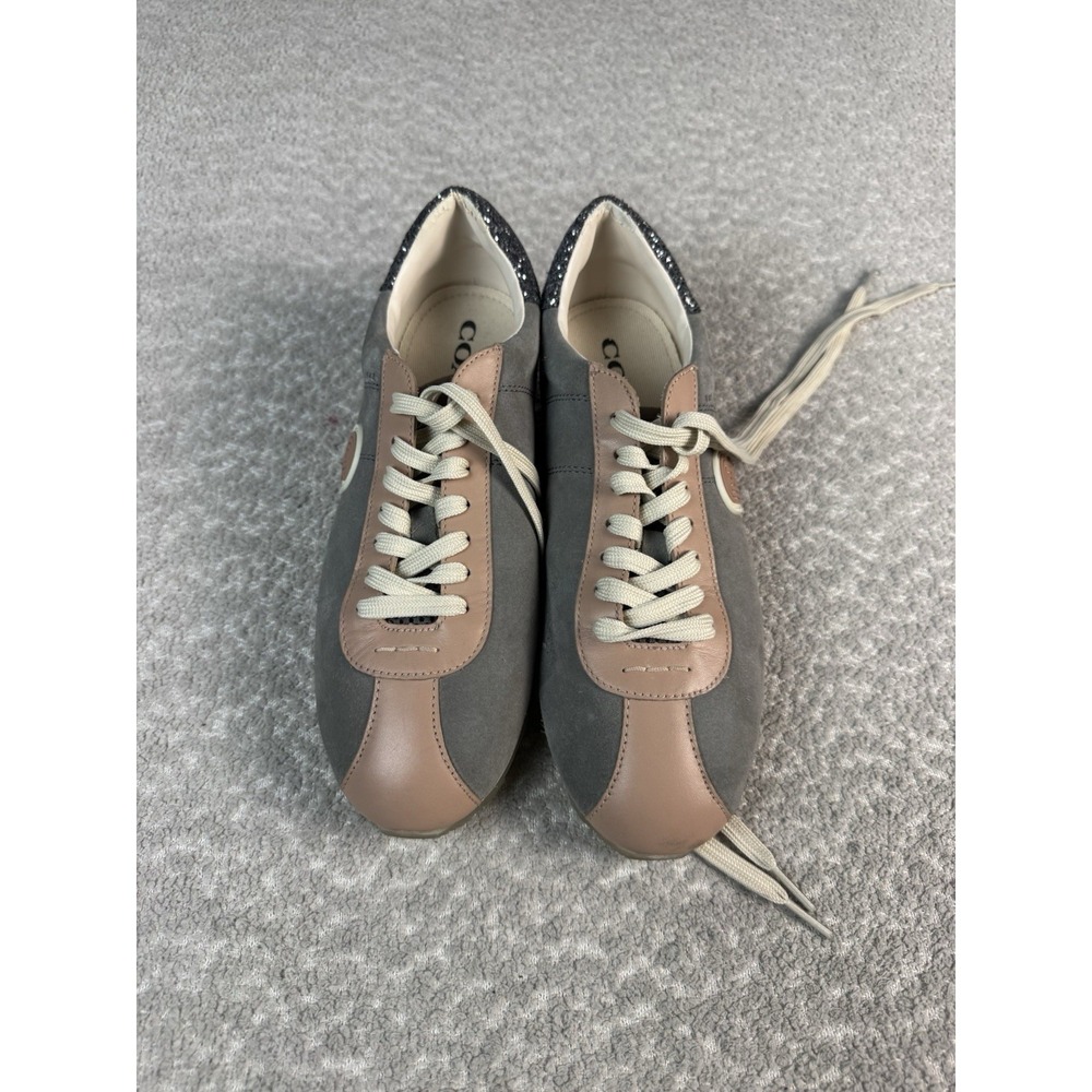 Coach Women's C170 Retro Runner With Coach Patch Gray Blush Glitter Size 9.5B - Picture 2 of 12